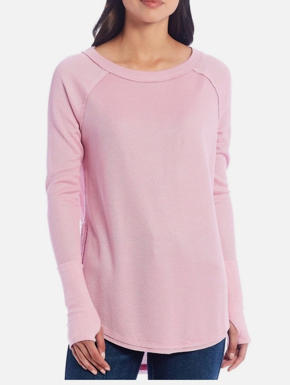 💎 We the Free Women's Top Oversized Snowy Thermal in Mink Tink